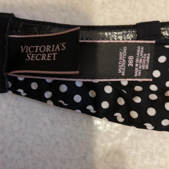 Victoria’s Secret multiway black and white polkadot bra size 36B - Picture 4 of 5